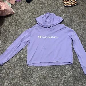Purple champion crop top